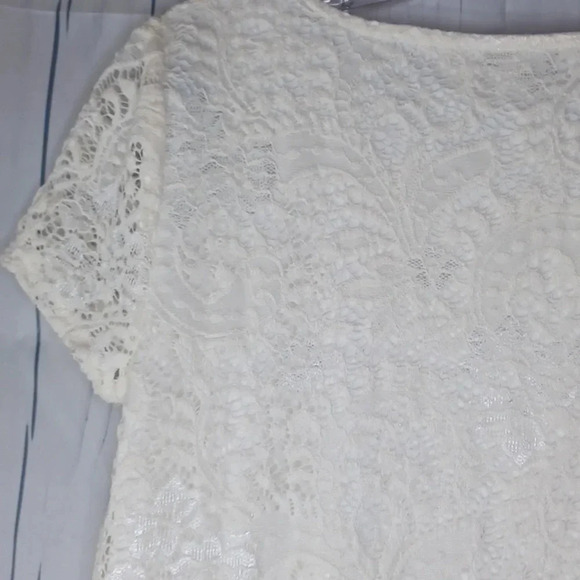 Tacera cream color lace dress - Picture 8 of 9